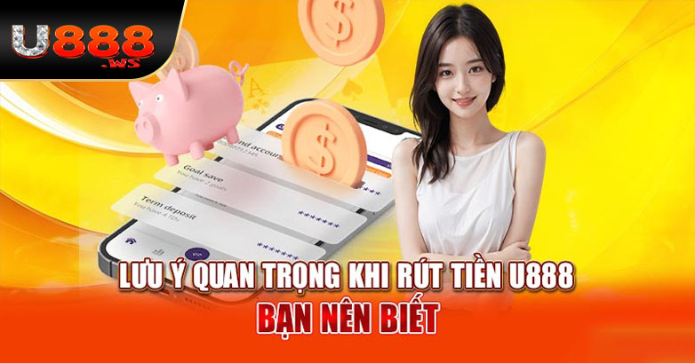 Một số lưu ý khi rút tiền tại U888