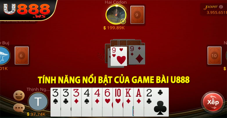 Tính năng nổi bật của game bài u888